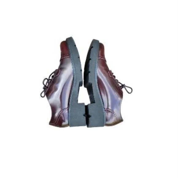 Wide Naturalizer Cabaret Lace Loafer Lug Platform Wine Burgundy Shoe Women 8.5 - Picture 5 of 15